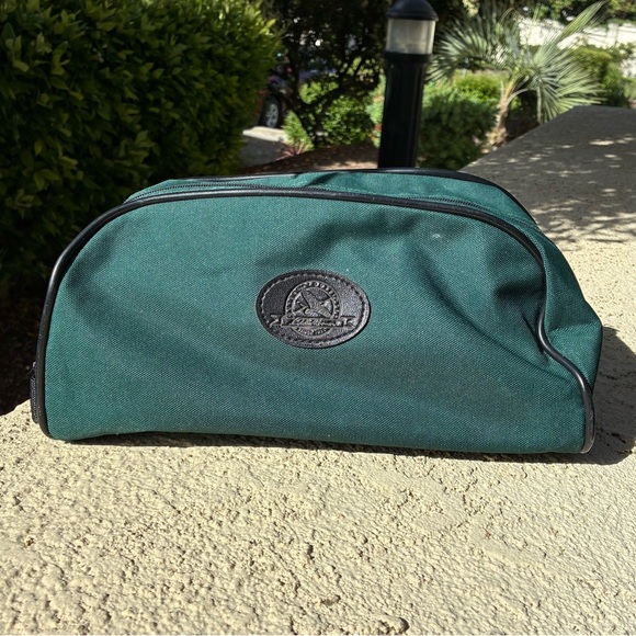 Vintage Eddie Bauer Green Canvas Men's Toiletry Bag - Picture 1 of 12